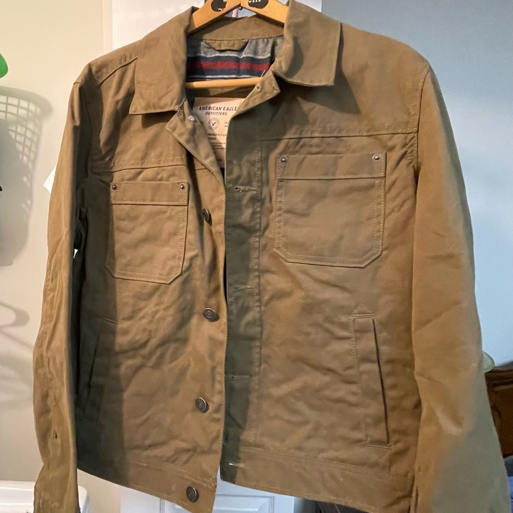American Eagle, waxed fabric workwear jacket